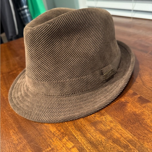 Henschel Hat Co Brown Corduroy Fedora Size L - Picture 4 of 6